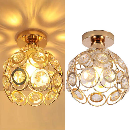 Fancy Gold Luxury Ball Hallway Ceiling Light - Modern Design
