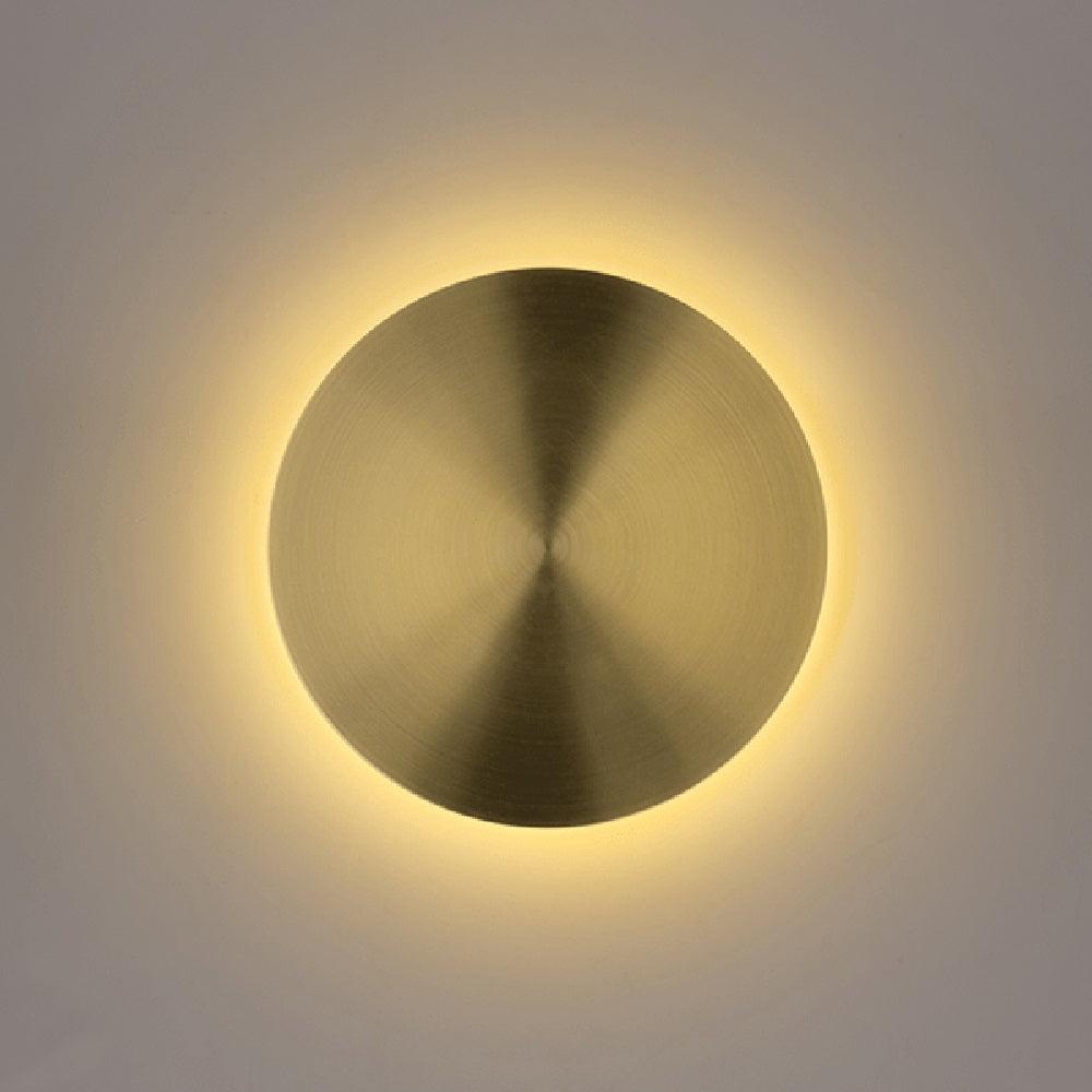Gossa Wall Lamp - LED Indoor Light Fixture, Brass & White