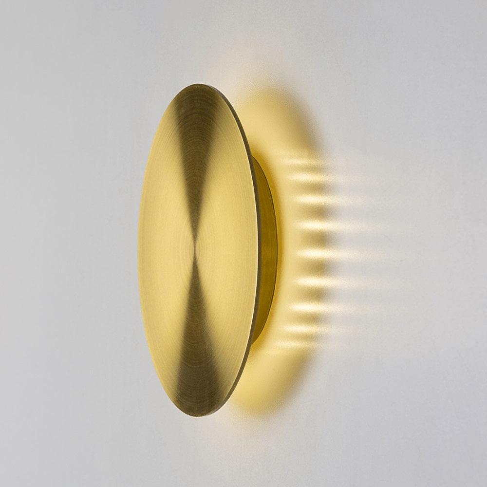 Gossa Wall Lamp - LED Indoor Light Fixture, Brass & White