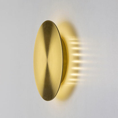 Gossa Wall Lamp - LED Indoor Light Fixture, Brass & White