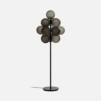 Grape Floor Lamp - Black Metal and Glass Indoor Lighting