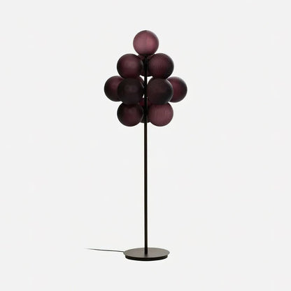 Grape Floor Lamp - Black Metal and Glass Indoor Lighting