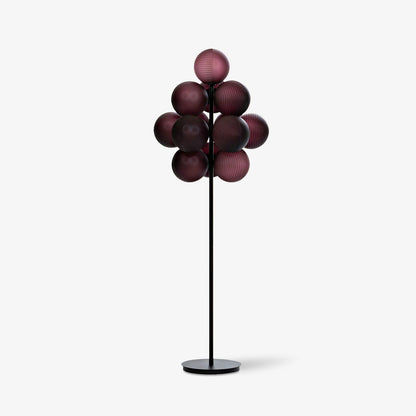 Grape Floor Lamp - Black Metal and Glass Indoor Lighting