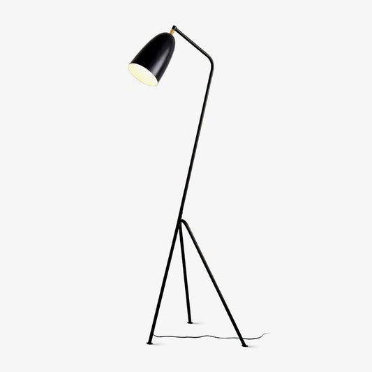 Lean Floor Lamp - Adjustable Metal LED Task Light, Black