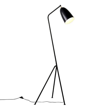 Lean Floor Lamp - Adjustable Metal LED Task Light, Black