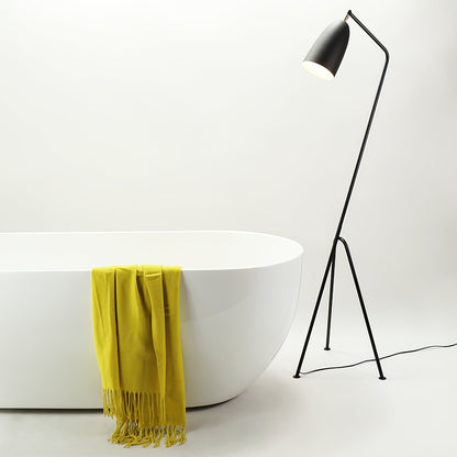 Lean Floor Lamp - Adjustable Metal LED Task Light, Black
