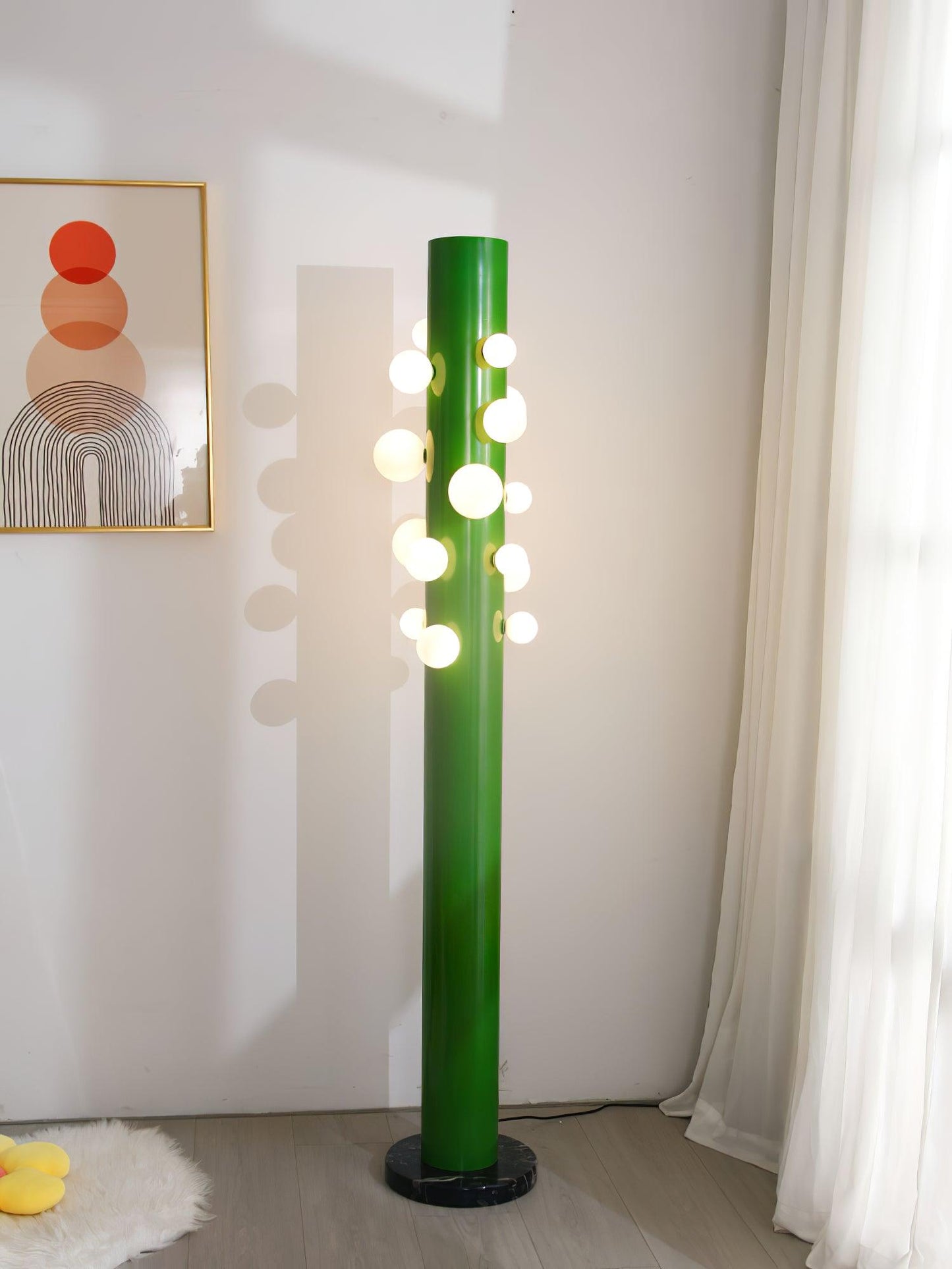 Green Apes Floor Lamp - LED Metal Glass Indoor Lighting