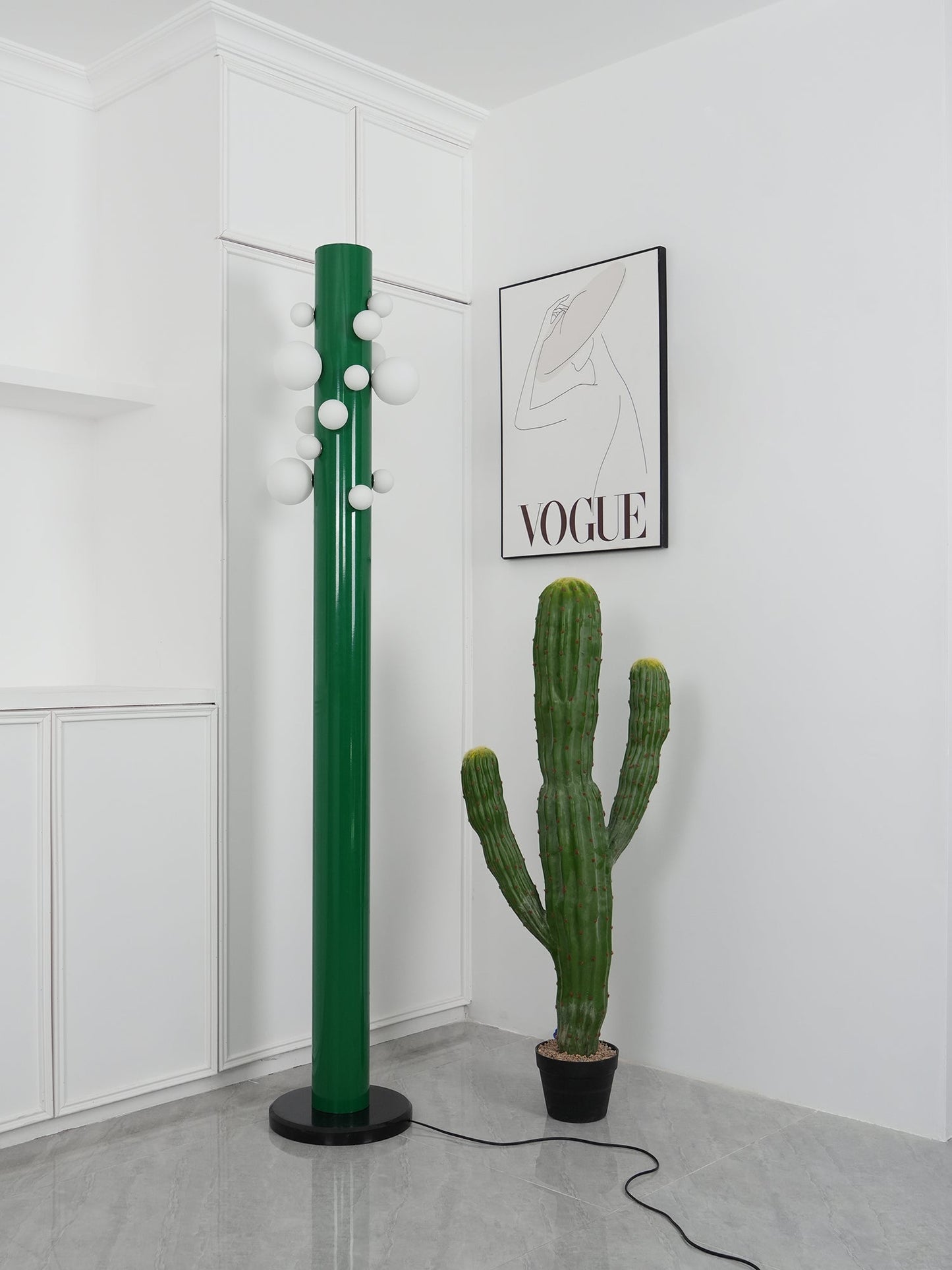 Green Apes Floor Lamp - LED Metal Glass Indoor Lighting