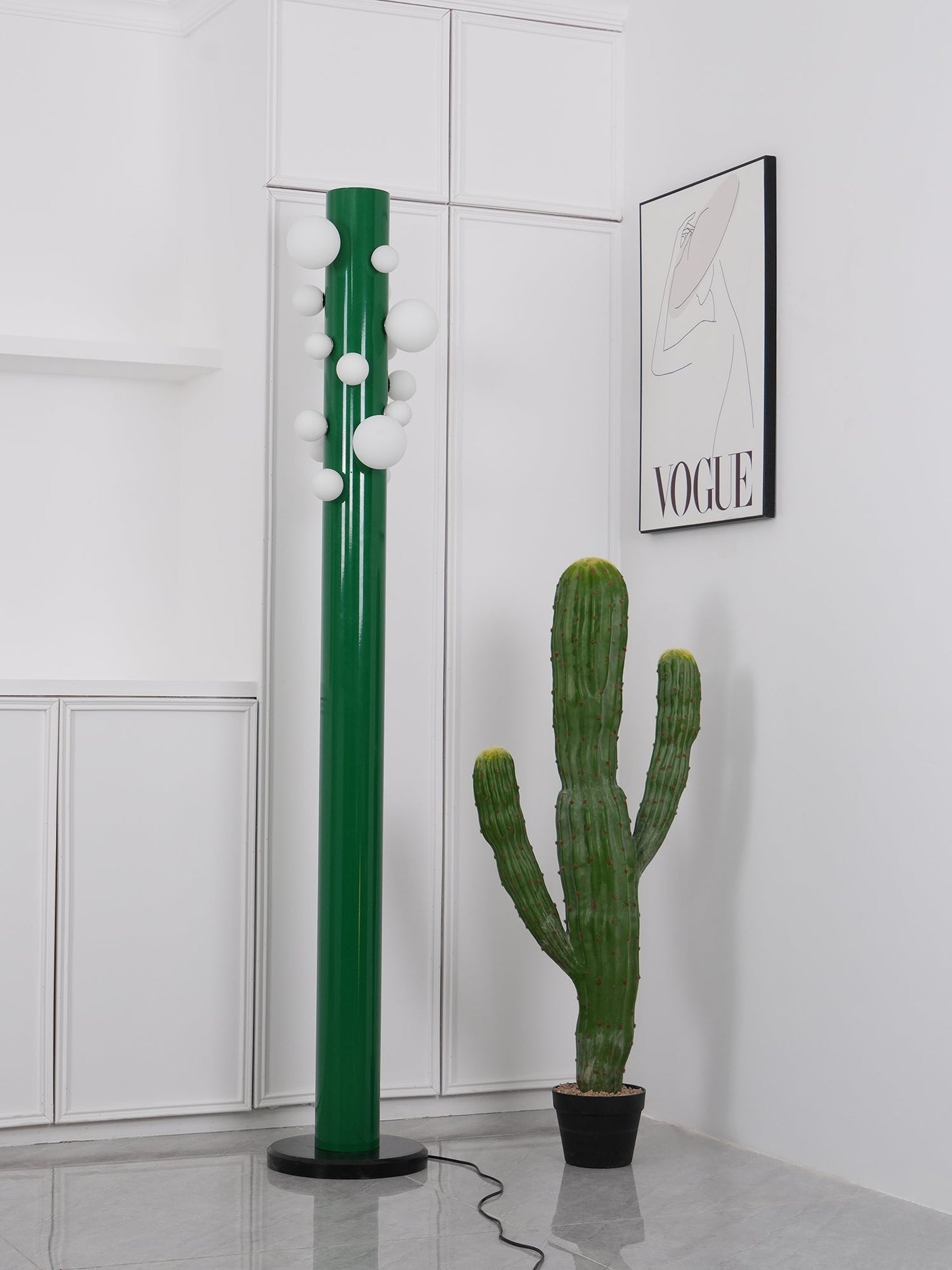 Green Apes Floor Lamp - LED Metal Glass Indoor Lighting