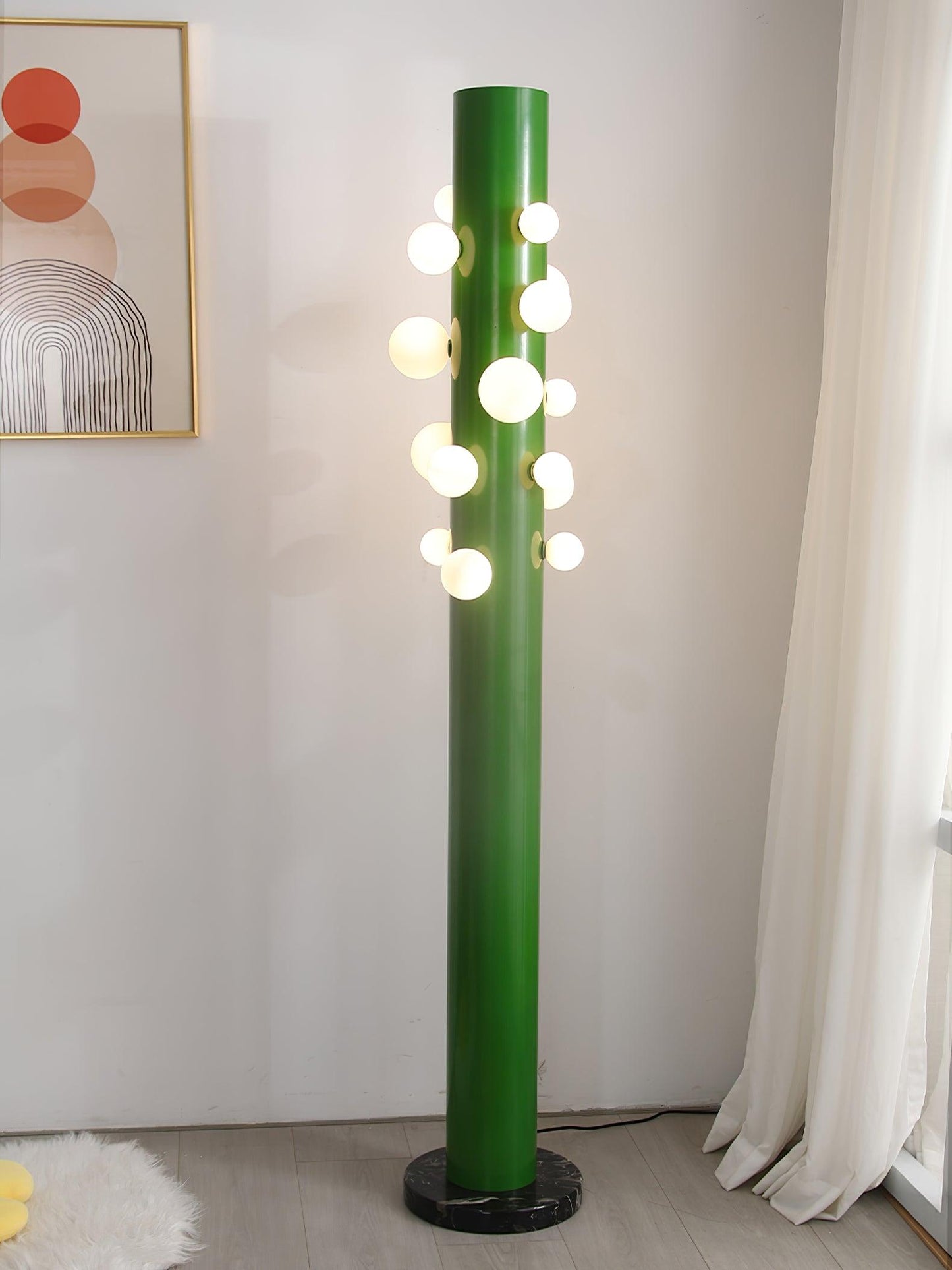 Green Apes Floor Lamp - LED Metal Glass Indoor Lighting