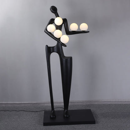 Guardian Sculpture Floor Lamp - Modern LED Design, Indoor Use