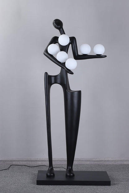 Guardian Sculpture Floor Lamp - Modern LED Design, Indoor Use