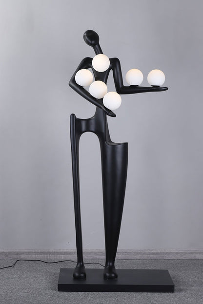 Guardian Sculpture Floor Lamp - Modern LED Design, Indoor Use