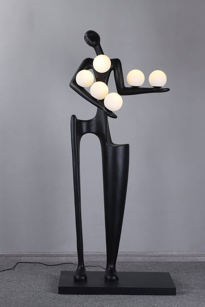 Guardian Sculpture Floor Lamp - Modern LED Design, Indoor Use