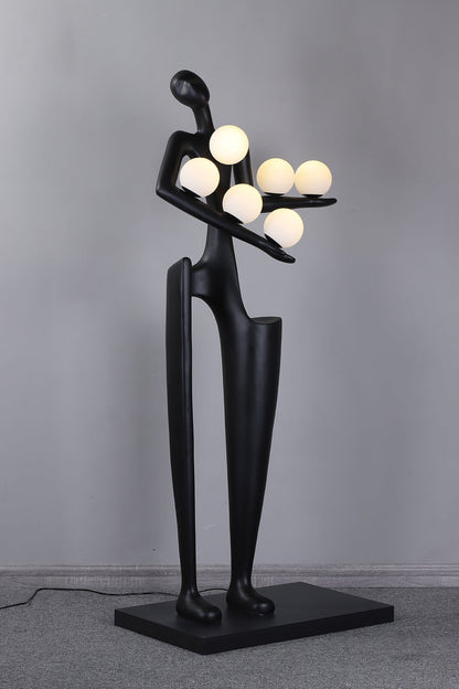 Guardian Sculpture Floor Lamp - Modern LED Design, Indoor Use