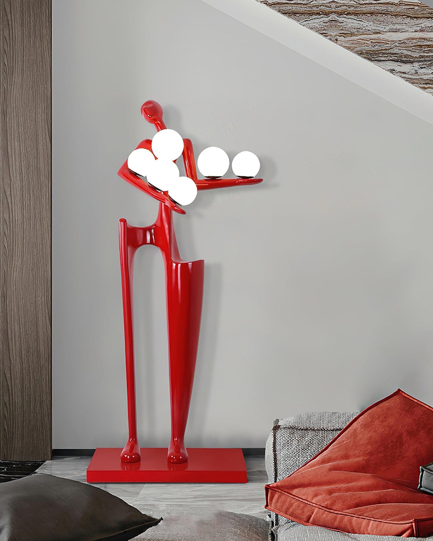 Guardian Sculpture Floor Lamp - Modern LED Design, Indoor Use