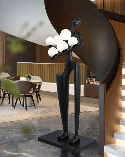 Guardian Sculpture Floor Lamp - Modern LED Design, Indoor Use