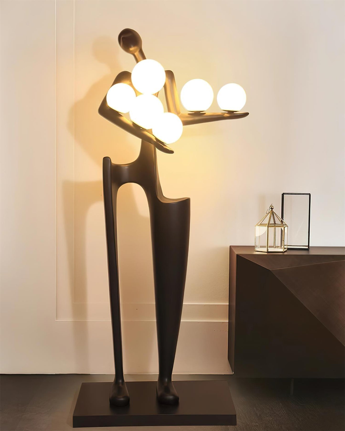 Guardian Sculpture Floor Lamp - Modern LED Design, Indoor Use