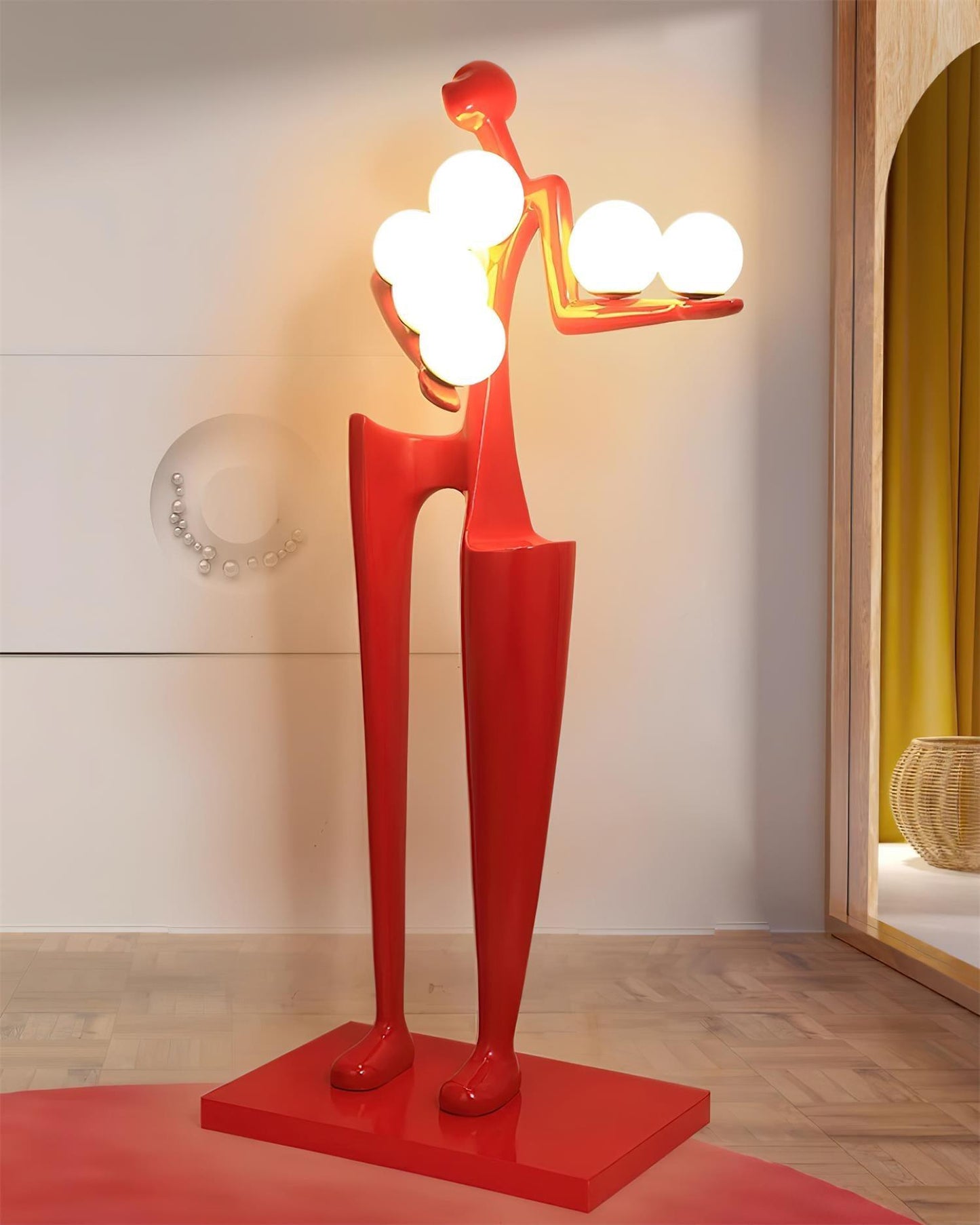 Guardian Sculpture Floor Lamp - Modern LED Design, Indoor Use