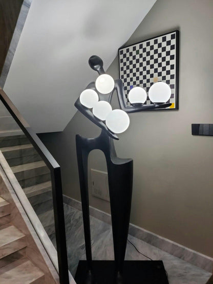 Guardian Sculpture Floor Lamp - Modern LED Design, Indoor Use