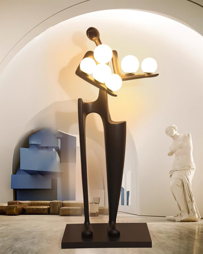 Guardian Sculpture Floor Lamp - Modern LED Design, Indoor Use