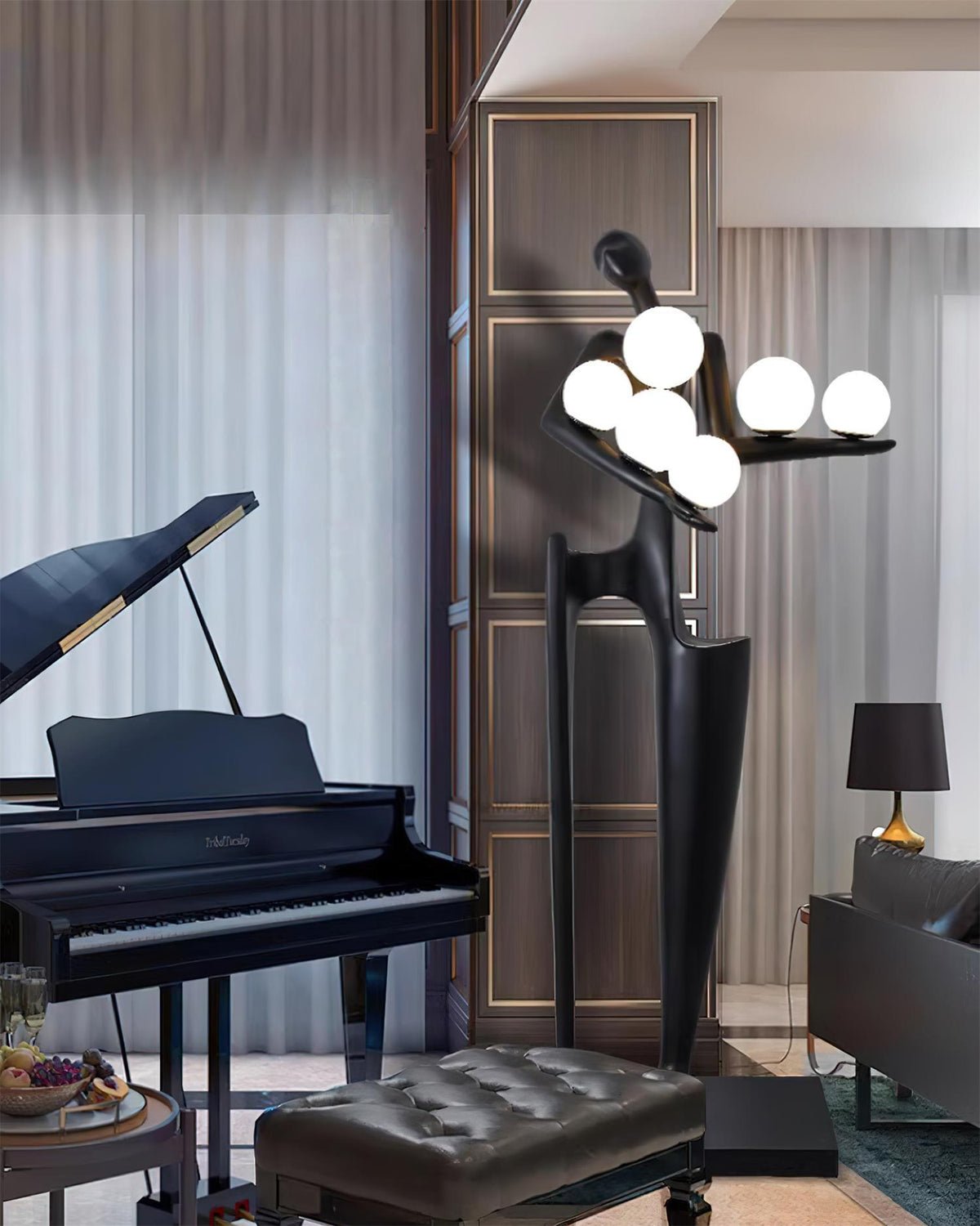 Guardian Sculpture Floor Lamp - Modern LED Design, Indoor Use