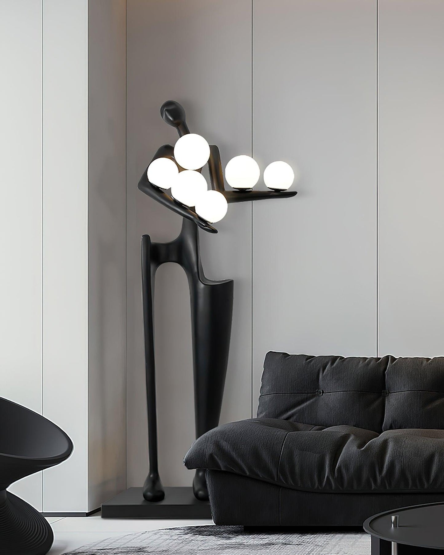 Guardian Sculpture Floor Lamp - Modern LED Design, Indoor Use