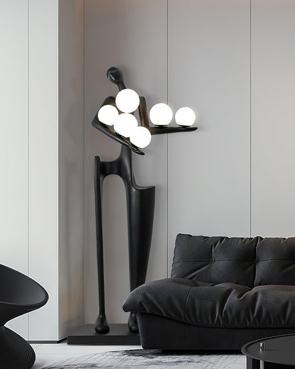 Guardian Sculpture Floor Lamp - Modern LED Design, Indoor Use