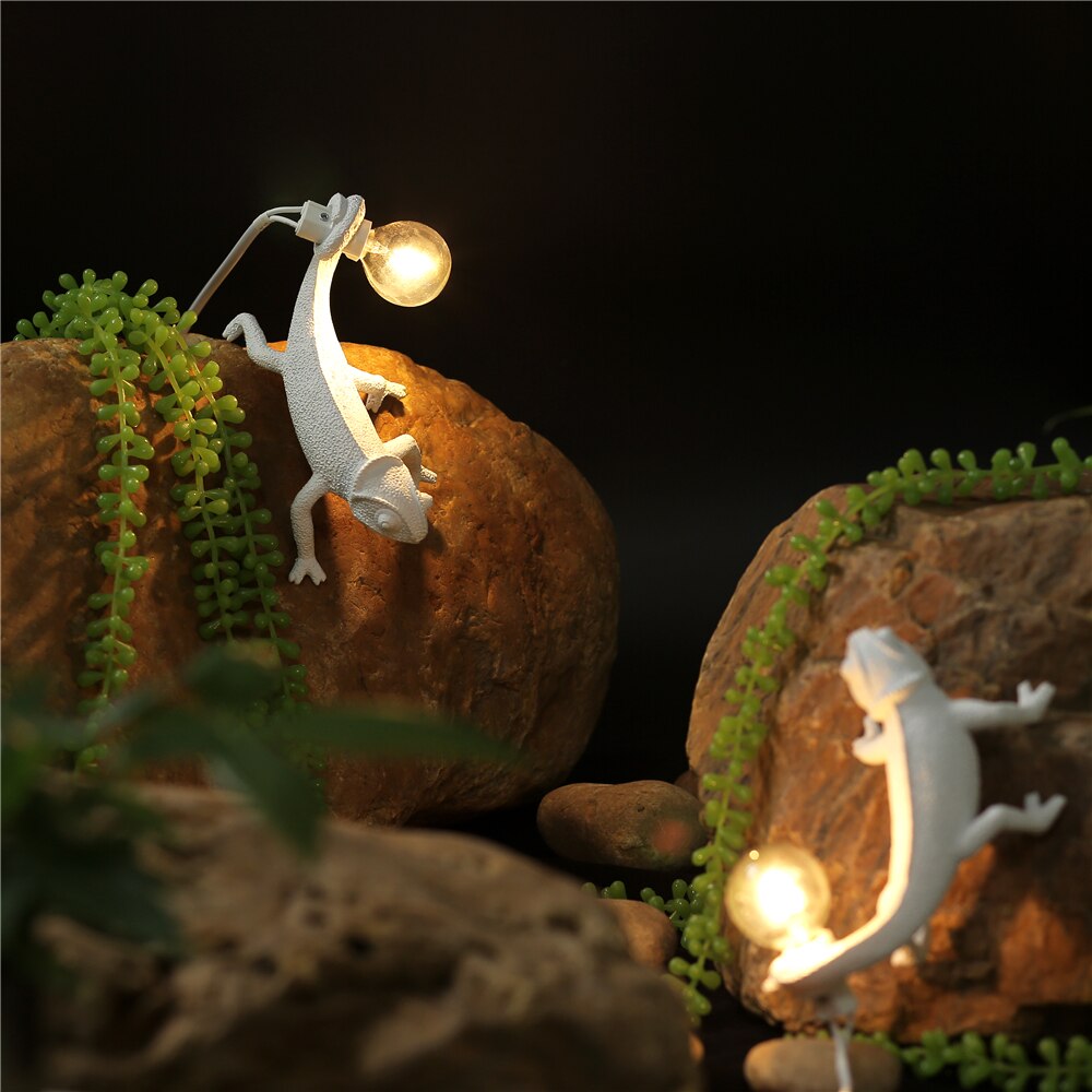 Frendorf Resin Gecko Table Lamp LED Decorative Lighting