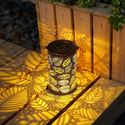 Luminous Leaf Lantern - Weather Resistant Garden Light