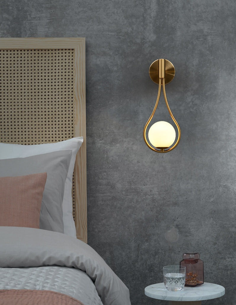 Nordic Glass Globe Wall Light – Scandinavian Elegance for Your Home