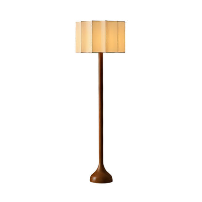 Hakka Floor Lamp LED Oak Base Indoor Lighting Beige Shade