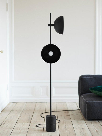 Studio Floor Lamp with LED, Black Metal, Indoor Lighting