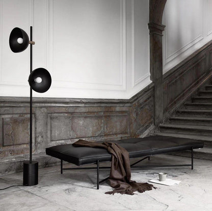 Studio Floor Lamp with LED, Black Metal, Indoor Lighting