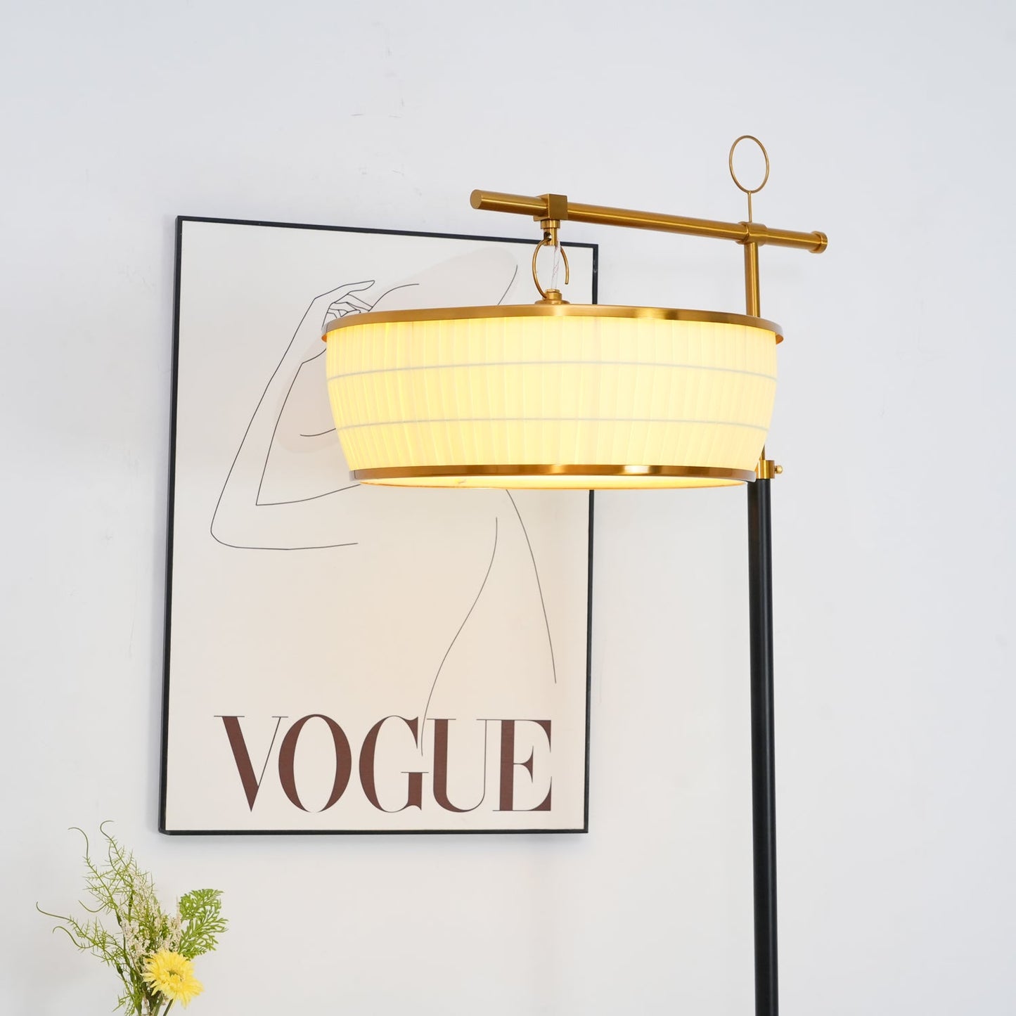 Hejun Fabric Floor Lamp with LED Bulb - Indoor Lighting