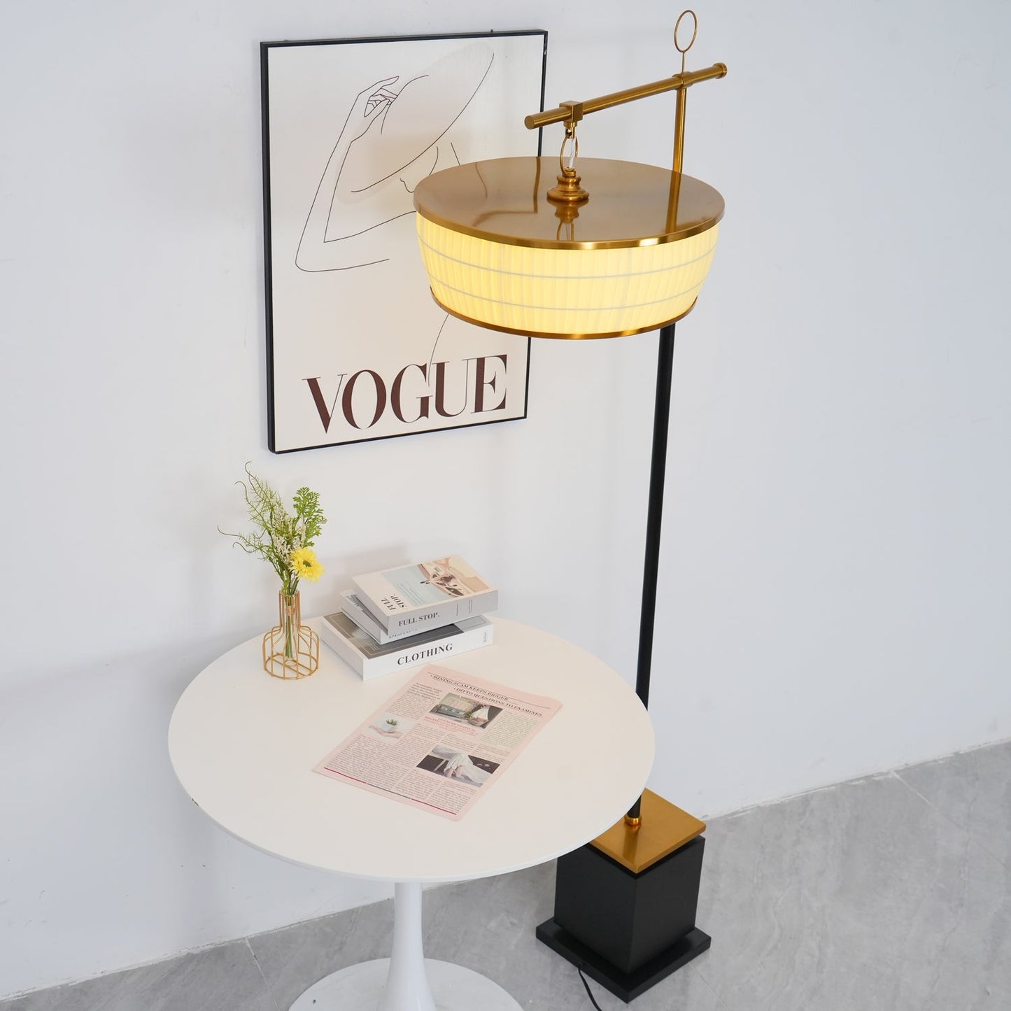 Hejun Fabric Floor Lamp with LED Bulb - Indoor Lighting