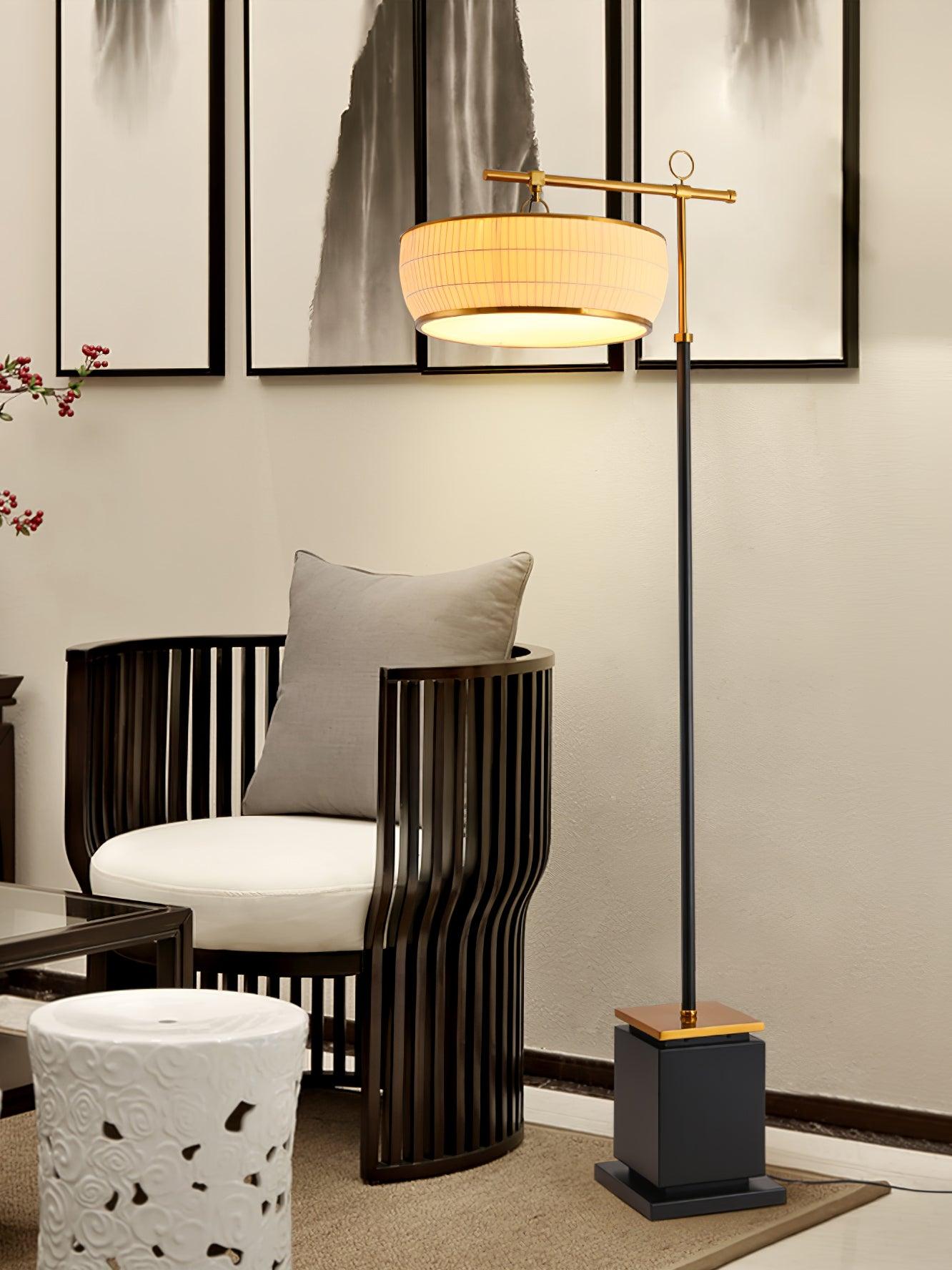 Hejun Fabric Floor Lamp with LED Bulb - Indoor Lighting