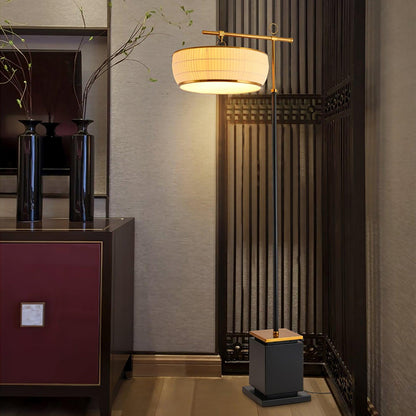 Hejun Fabric Floor Lamp with LED Bulb - Indoor Lighting