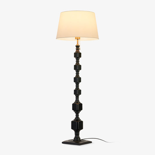 Hexas Floor Lamp, Modern LED Design, Indoor Use, Black