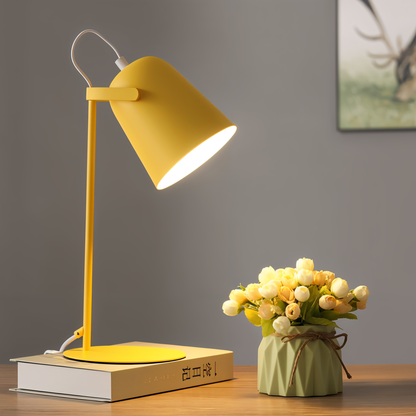 Macaron Desk Lamp - Adjustable Nordic Yellow Table Light