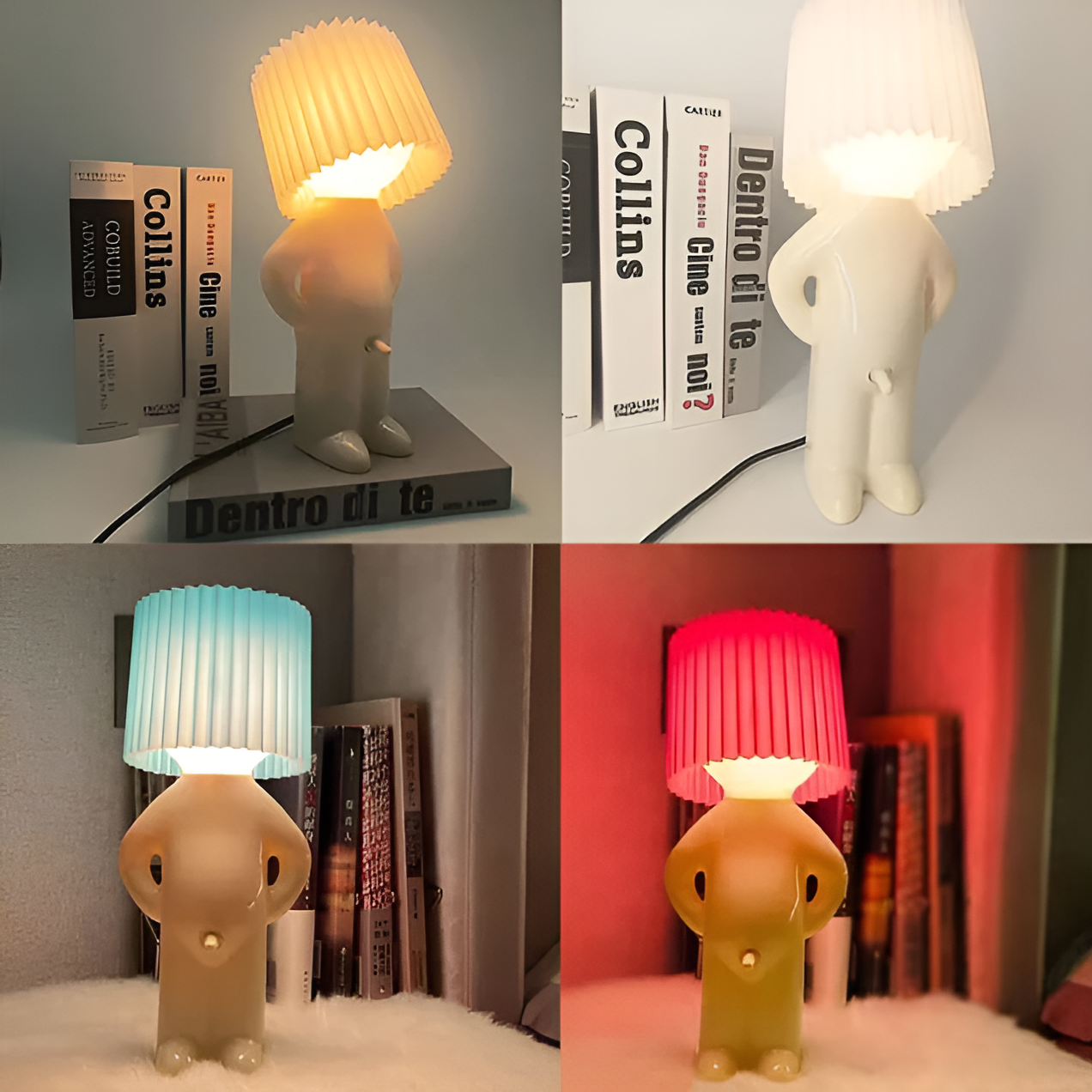 Lil'Lad Table Lamp - Creative Shy Boy LED Night Light