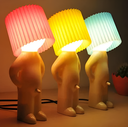 Lil'Lad Table Lamp - Creative Shy Boy LED Night Light