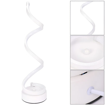 Radiant Curve - Spiral LED Desk Lamp with Touch Control