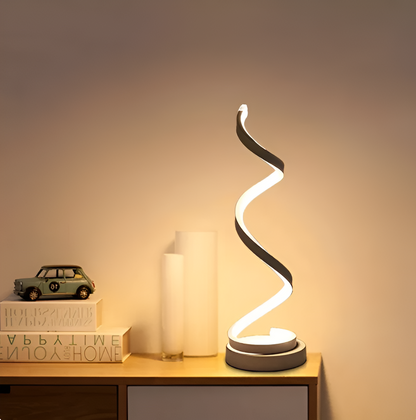 Radiant Curve - Spiral LED Desk Lamp with Touch Control