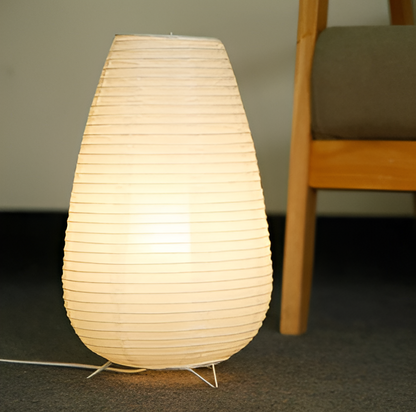 Retro-Chic Lamp - Japanese Elegance Rice Paper LED Light