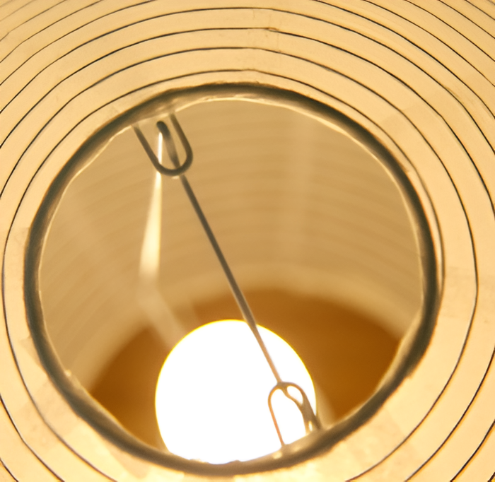 Retro-Chic Lamp - Japanese Elegance Rice Paper LED Light