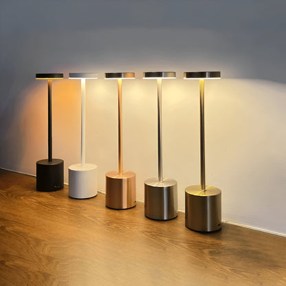 Retro-Inspired LED Table Lamp with Wireless USB Charging