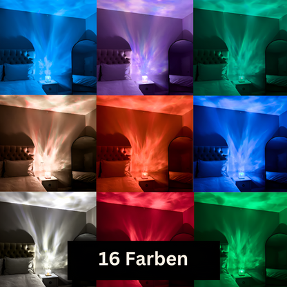 RippleRays - Vibrant 16 Color Water Ripple Projector Light