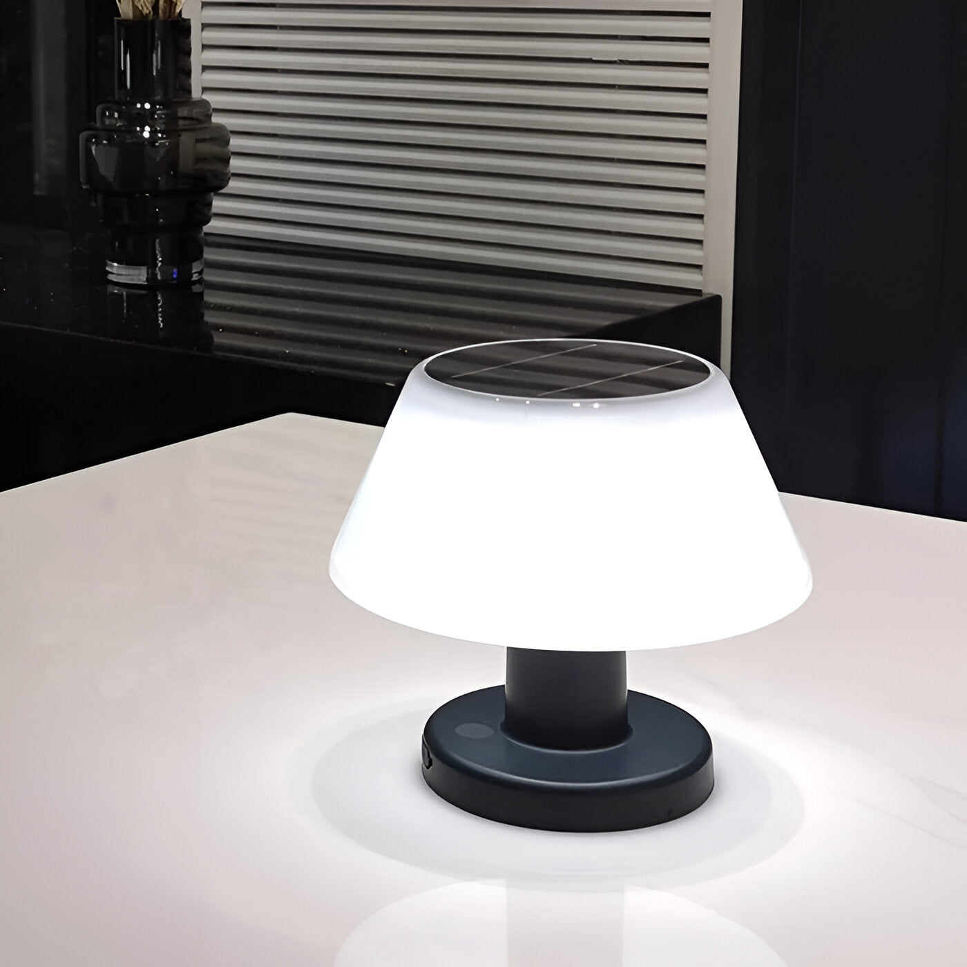 TinySolar Table Lamp - Solar-Powered Indoor & Outdoor Light