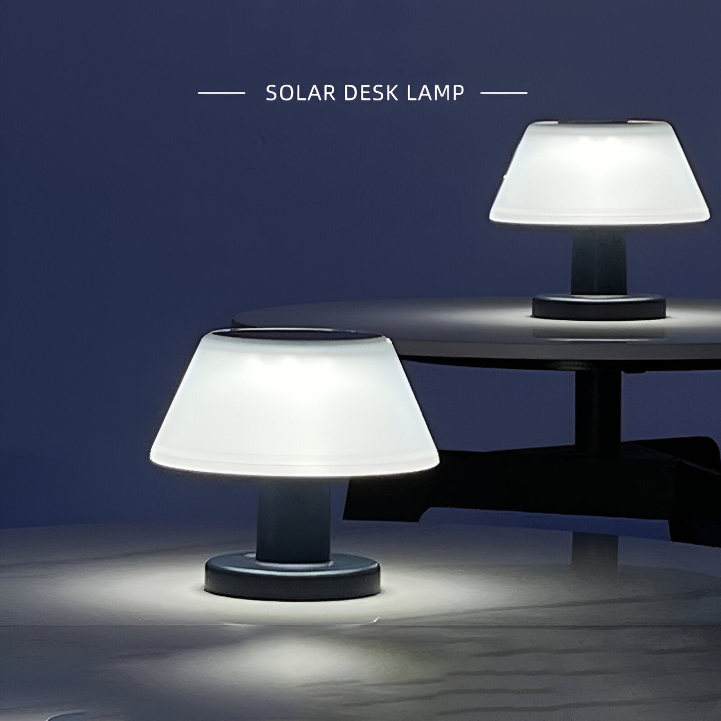 TinySolar Table Lamp - Solar-Powered Indoor & Outdoor Light